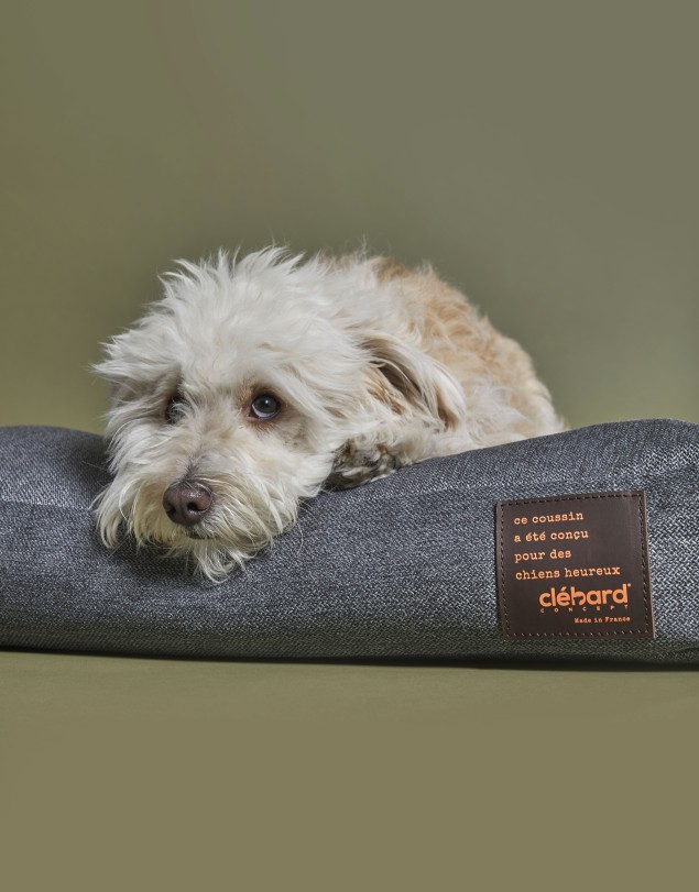 copy of Elegant Dog's Cushion - Linen - Medium Grey