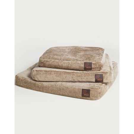 Coussin pour chien velours doré