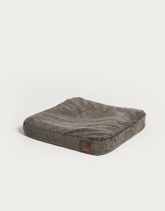 Coussin pour chien - Moiré - Taupe