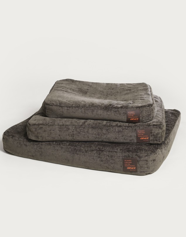 Coussin pour chien - Moiré - Taupe