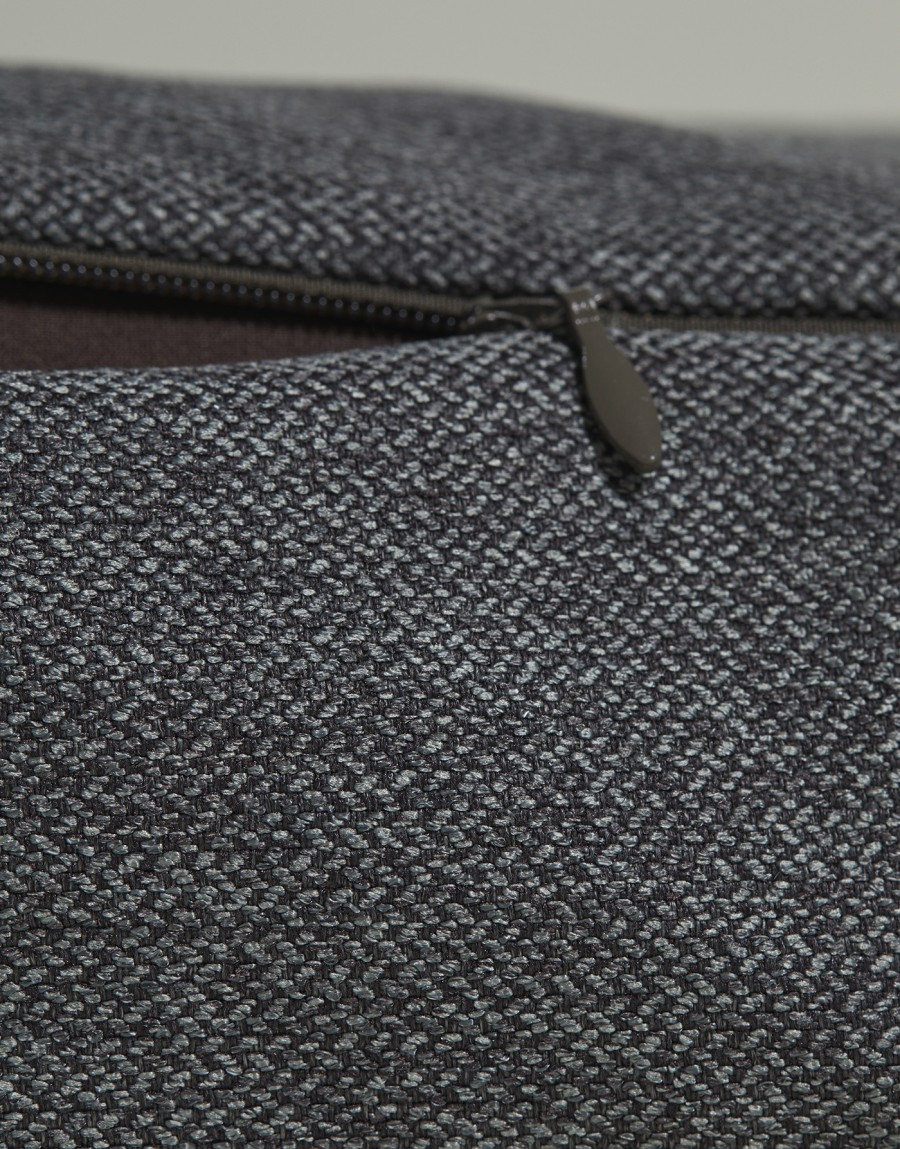 Housse de remplacement pour coussin Clébard concept - Chevron - Gris Foncé