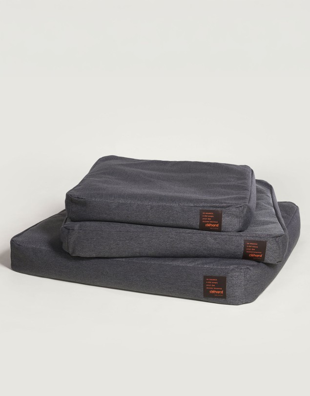 Replacement Outer Cover for Clébard cushion - Chevron - Dark Grey